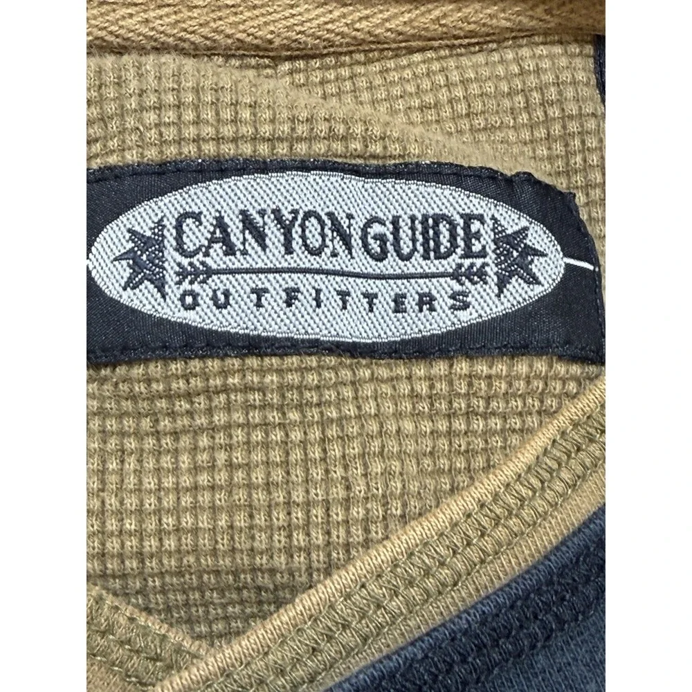 Canyon Guide Outfitters Camo Thermal Shirt Henley Waffle Layered XL Hunting